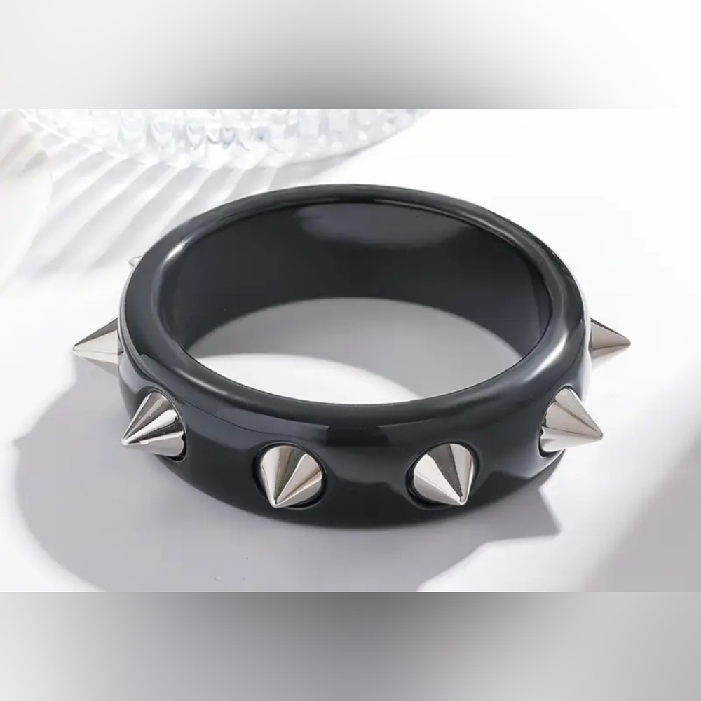 Black Spiked Bracelet